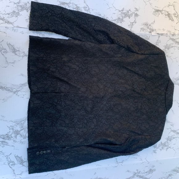 ❌SOLD❌The Kooples Black Lace Blazer Jacket Work - Picture 12 of 12